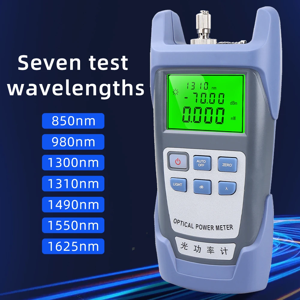 Fiber optic power meter red light all-in-one machine 10MW red light source 10km red light pen light attenuation tester