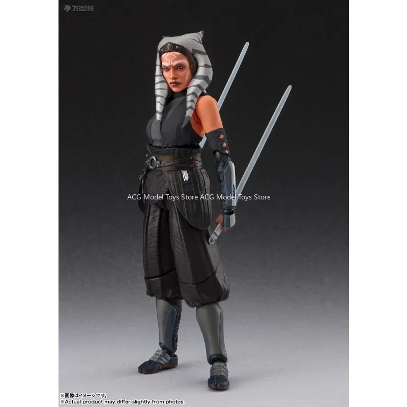 In Stock Original Bandai S.H.Figuarts SHF Star Wars Ahsoka Tano  Action Figure Toys Collection Model Gift