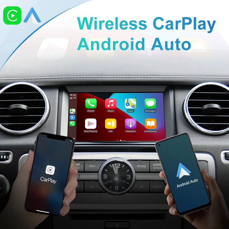 Wireless Apple CarPlay Module For Jaguar Land Rover Bosch System Discovery Sport Range Rover Evoque Freelander2 Android Auto Cam