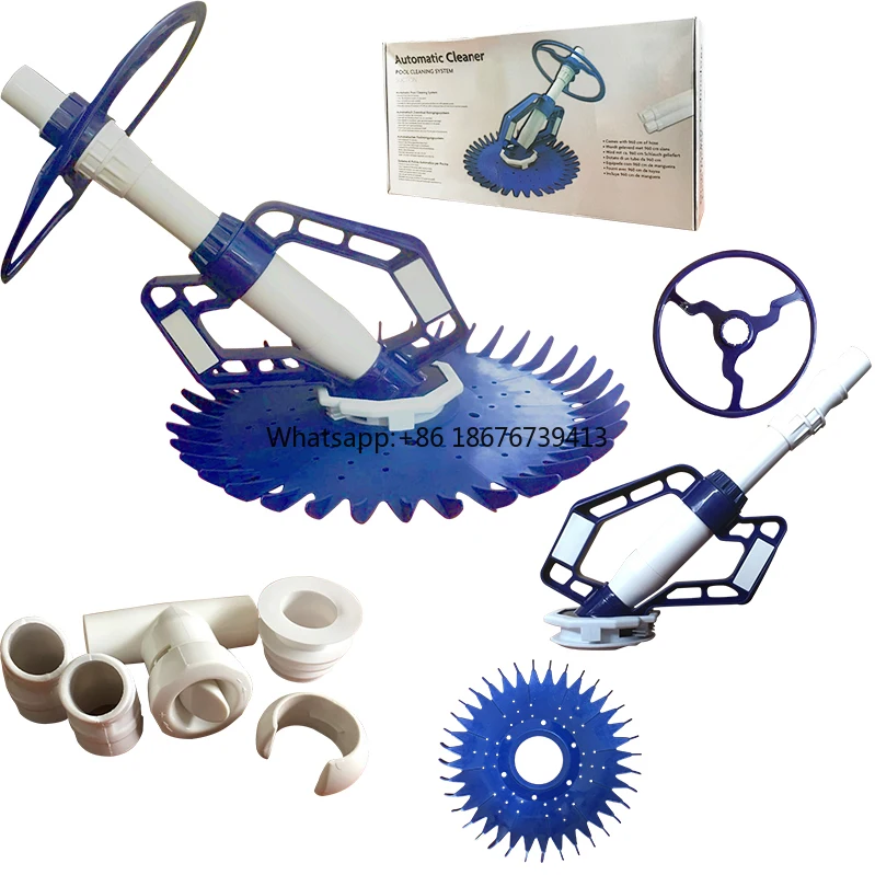 Professional Automatic Swimming Pool Vacuum Cleaner, Powerful Suction, Cleans Floors, Walls and Steps,  Inground & Above Ground