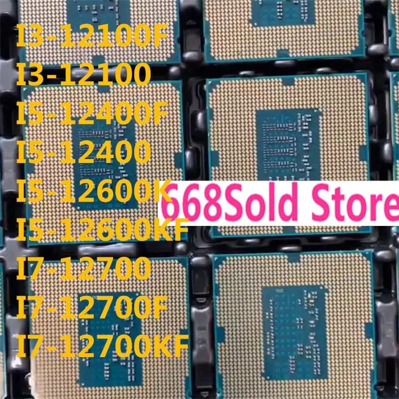 I3 12100 I5 12400 12600 I7 12700 F KF12 generation  CPU