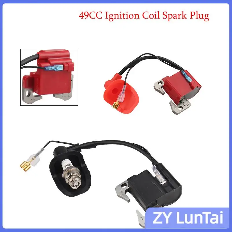 Mini motorcycle accessories two charge 47/49CC sports car off-road four-wheel high-voltage package ignition coil  Spark Plug