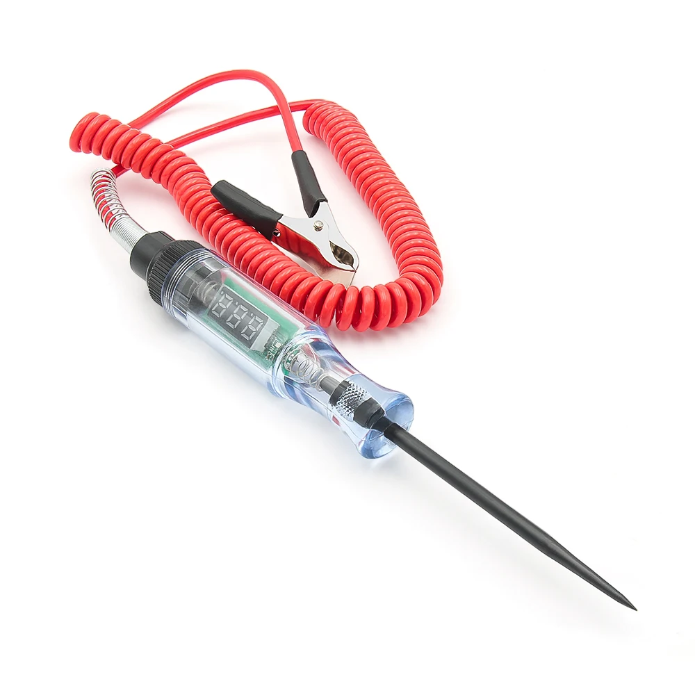 

6 В 24 В автомобильный тестер цепей напряжения авто инструменты автомобильный диагностический зонд тестовая ручка лампочка электрическая измерительная ручка универсальная