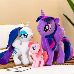 Horse Pony Plush Toys Cute Cartoon Anime Stuffed Animals Twilight Sparkle Equestria Model Doll Toy Children's Gif