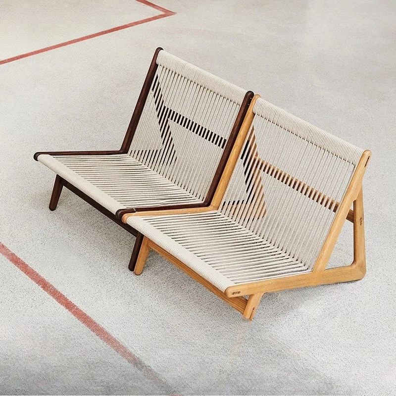 

Outdoor Sofa Balcony Courtyard Rattan Chair Hotel Teak Wababi Wind Homestay Outdoor Garden