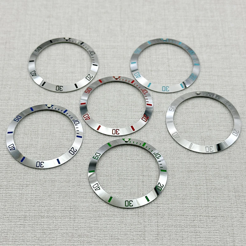 SKX007 38mm Watch Bezel Glossy Surface Ceramic Bezel Compatible SKX007 SKX009 SRPD NH35 NH36 GMT Movement Watche Bezel