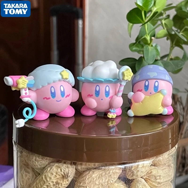 

TAKARA TOMY, новый оригинальный 4 шт., Gashapon Kirby Sweet Dreams, игрушки для детей, подарок Waddle Dee, время ванны, коллекционная модель, украшения