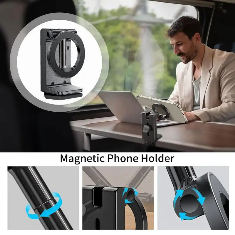 

Magnetic Phone Mount Car Cell Phone Holder Mount Clip Vibration-Proof Smartphones Stand For Calling Navigation Video Recording