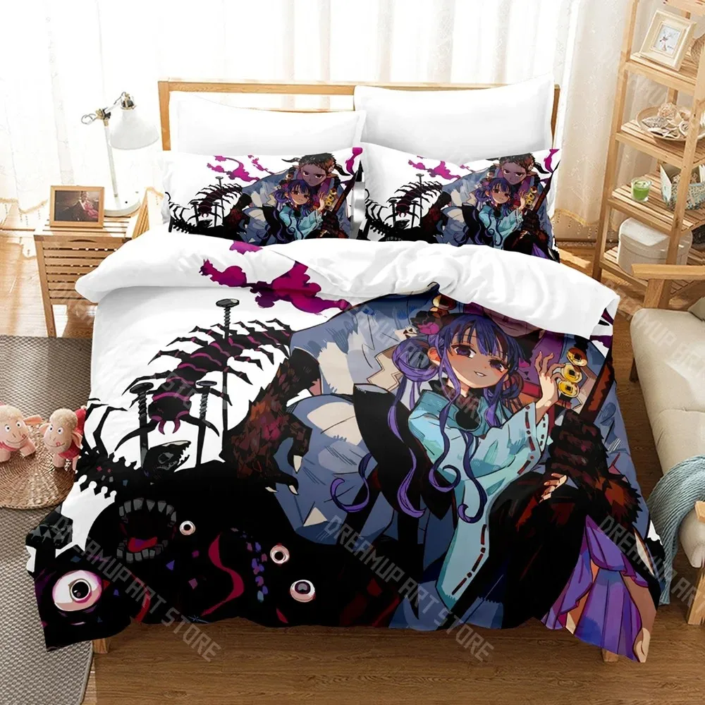 3D Printed Toilet-Bound Hanako-kun Bedding Set for Boys Girls Duvet Cover Pillowcase Twin Queen King Full Single Double Sizes