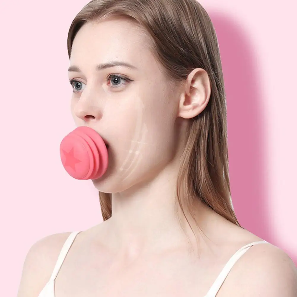 เครื่องบริหารกล้ามเนื้อใบหน้า คาง และลำคอ สำหรับผู้หญิง น่ารัก พกพาสะดวก ช่วยยกกระชับผิวหน้าให้เรียบเนียน กระชับผิว ลดเหนียง รูปหน้าวี รุ่น I8A7