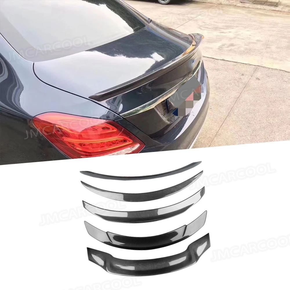 

Задний спойлер из углеродного волокна, крылья для Mercedes Benz C Class W205 C180 C260, 4-дверный C63 2015-2019, Стайлинг автомобиля