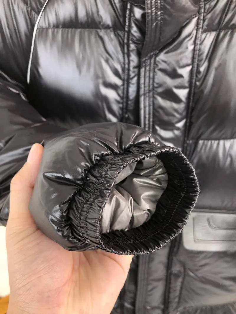 New Winter Mens Thicken Warm Medium Long Hooded Down Coat Stand Collar Zipper Fashion Casual Jacket Male High Street Overcoat
