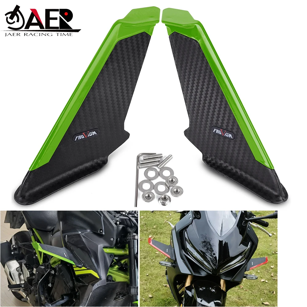 

Motorcycle Side Winglet Wing Kit Spoiler Fairing Cover for Kawasaki Ninja 250 300 400 650 ZX6R ZX10R Ninja400 Ninja 1000SX