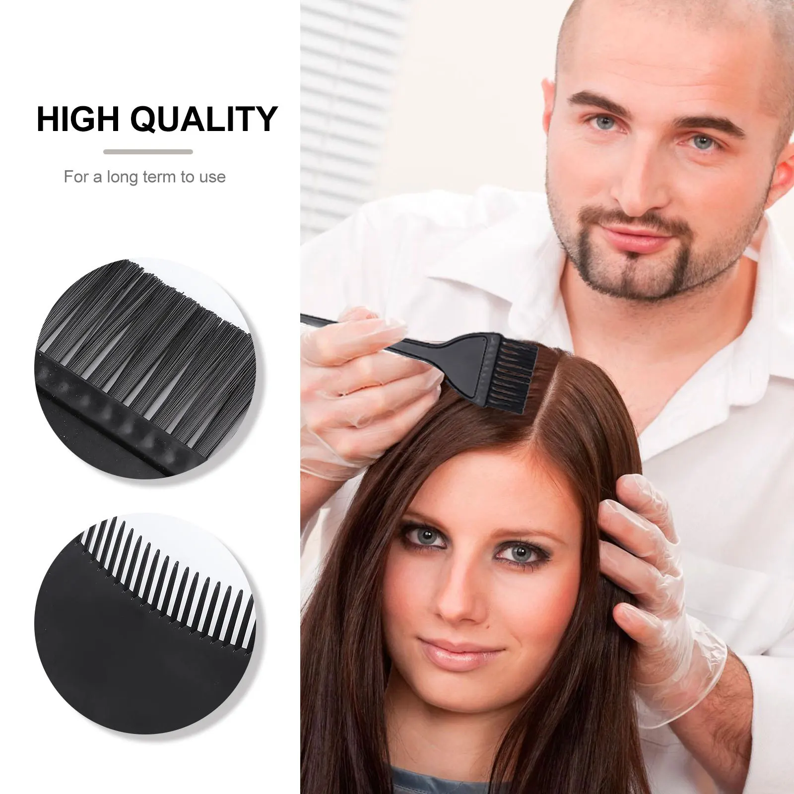

10Pcs Hair Dyeing Board and Brush Set Professional Coloring Kit for Quick Application At Home Or Salon Non Stick Bristles