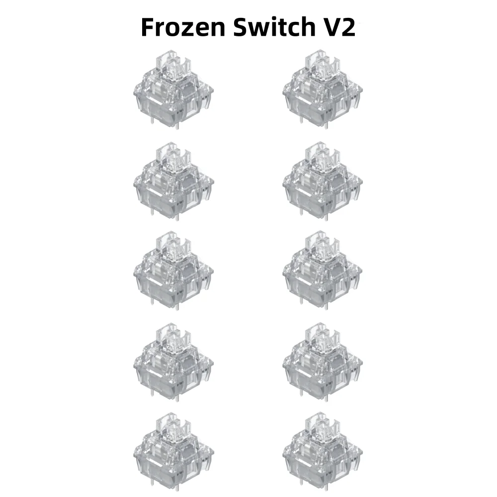 TTC Frozen Switch V2 Mechanical Keyboard Silent Switches Linear RGB Transparent Custom Gaming Keyboard TTC Frozen Switch V2