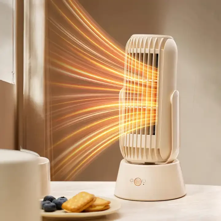 Легкий электрический умный вращающийся обогреватель, бытовой офисный портативный обогреватель, защита от перегрева, отключение питания, вентилятор на зиму