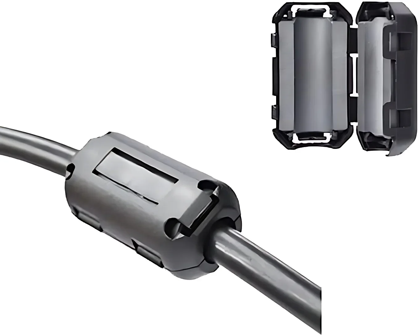 10Pcs Multifunctional Ferrite Core Cord Ring Choke 3.5/5/7/9/13/15mm Ideal for Power & Antenna Cables EMI RFI Noise Filter