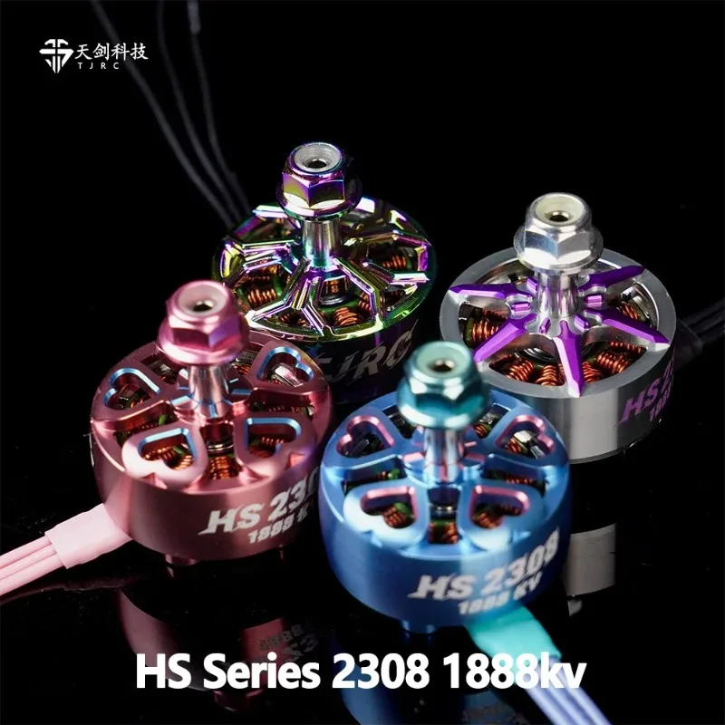 

TJRC HS Series 2308 Brushless Motor 6S 12N14P 1950KV 29.2x33.2mm for FPV Racing Drone