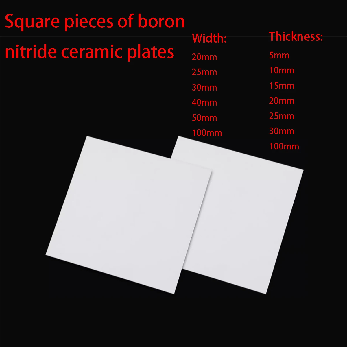 

Square Pieces Of Boron Nitride Ceramic Plates, Machinable Glass - Ceramic Graphite Plates, Can Be Customized.