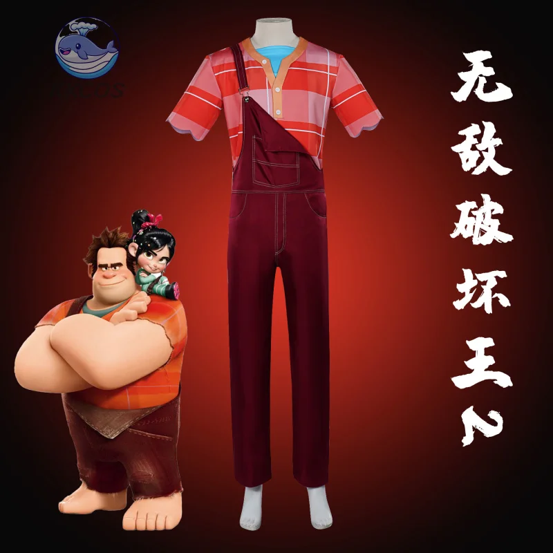 

Anime Movie Wreck Ralph Cosplay Costume Halloween Party Carnival Uniform Christmas Prop Role Play KKCos