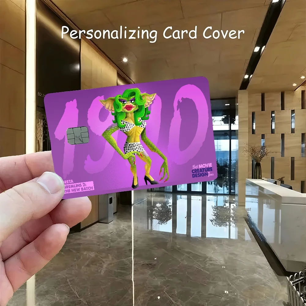 G-Gremlins Gizmo MonsterDiy ملصق بطاقة الخصم الائتمانية ملصق الحفلات الديكور مقاوم للماء شريحة صغيرة بطاقة الجلد ملصق #6