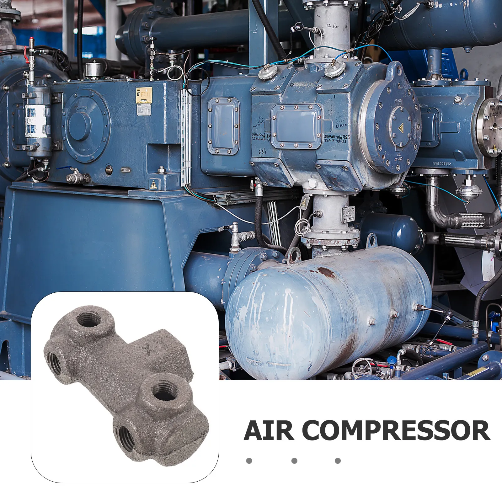 Air Compressor Four-Way Manifold Solid Cast Iron Multi-Port Fitting Female Thread Air Switch Mount Pneumatic Distribution Block