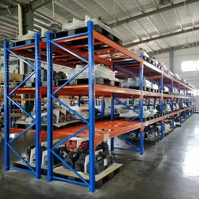 

Warehouse Storage Adjustable Pallet Shelving Units Forklift Assembly Manufacturer Steel Frames