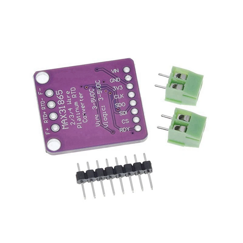 N11R- 2X MAX31865 PT100/PT1000 RTD-To-Digital Converter Board Temperature Thermocouple Sensor Amplifier Module 3.3V/5V