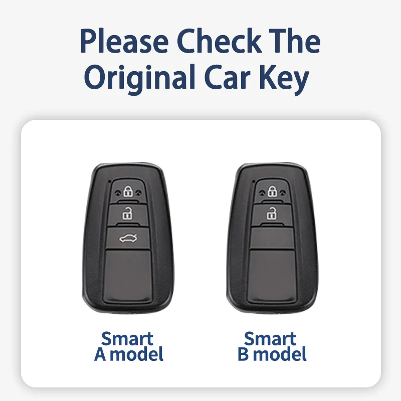 Pokrowiec na kluczyk samochodowy ze stopu cynku do Toyoty Prius Camry Corolla CHR C-HR RAV4 Land Cruiser Prado Akcesoria do breloków do kluczy