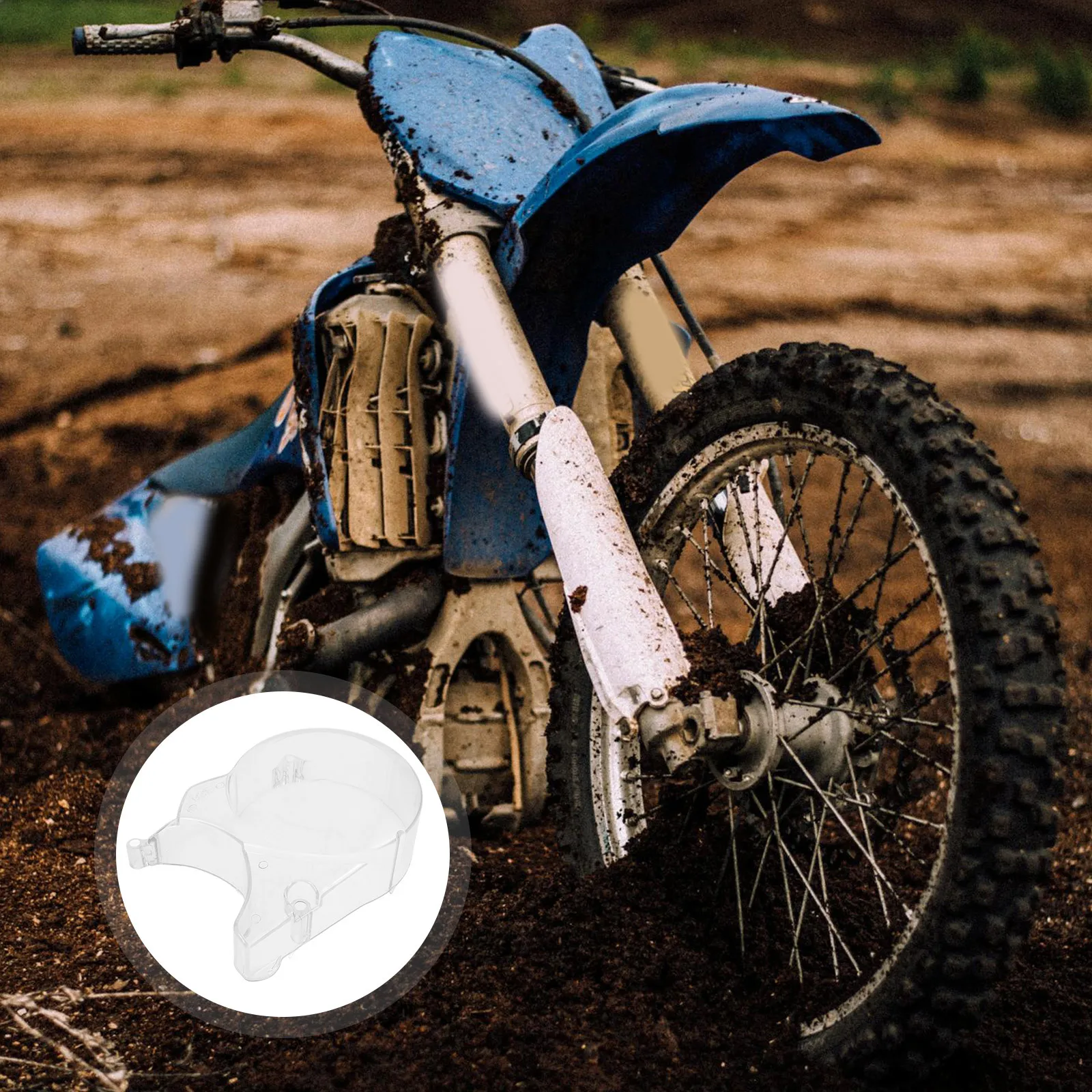 

Off-Road Motorcycle Left Engine Cover Transparent Durable Motor Engine Case Cover Clear Pit Bike Side Protector