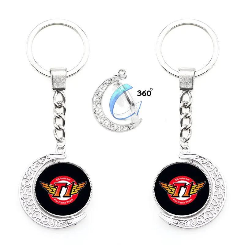 Aatrox Ahri Akali Alistar New League of Legends Lpl Team Icon Team Fan Exclusive Double Sided Rotating Trendy Moon Keychain