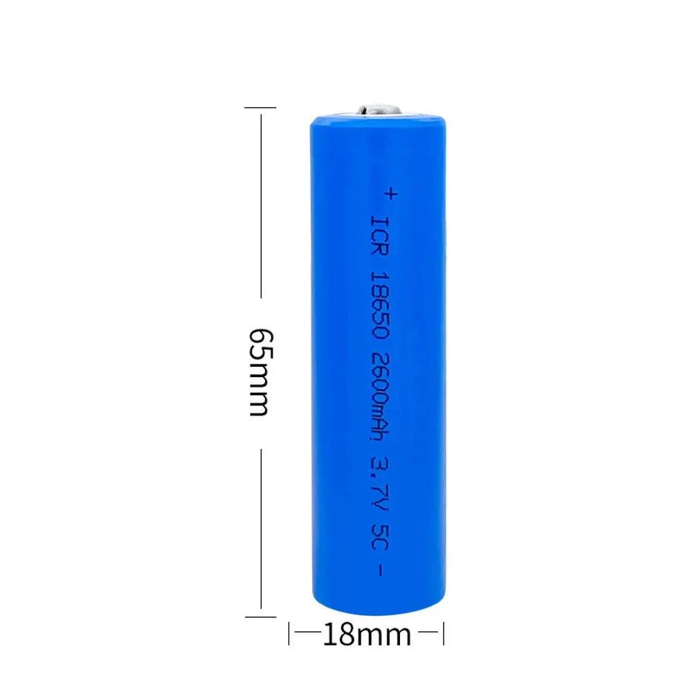 NEW SUPEGY 18650 battery 3.7V 2600mah 18650 lithium rechargeable battery for flashlight etc