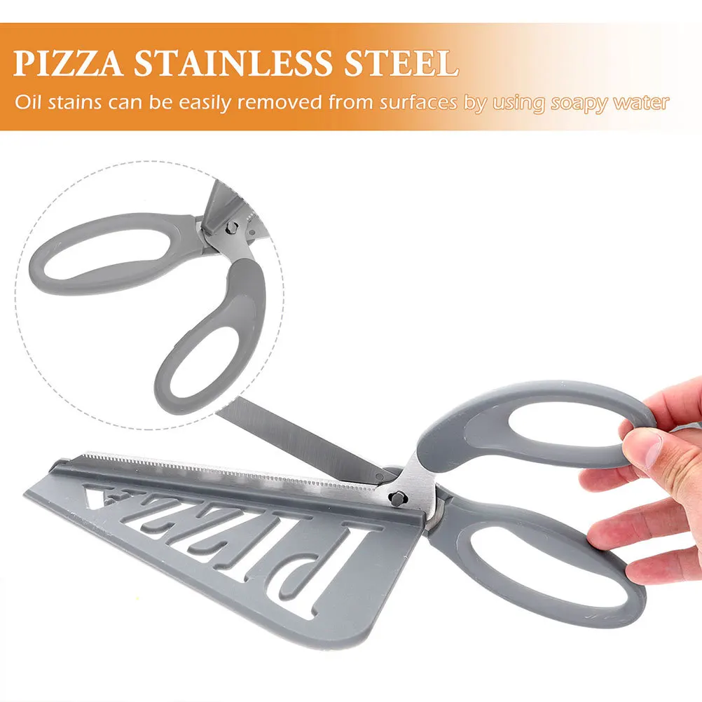 

2Pcs Pizza Shear with Plastic Handle Heavy-Duty Kitchen Scissors for Cutting Efficient Dishwasher Safe Food Prep