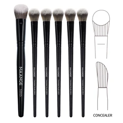 MAANGE 6 Pcs Makeup Brush Set Foundation Make-up Brush Concealer Brush Soft Bristles Portable Makeup Tools Suitable For Beginner