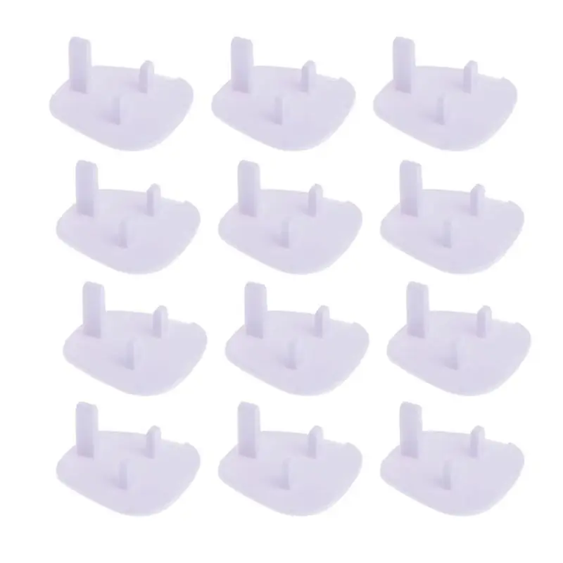 12PCS Power Socket Hole Plug Cover Baby Electric Shock-Proof Safety Socket Cover Guard Protector cache prise extérieur