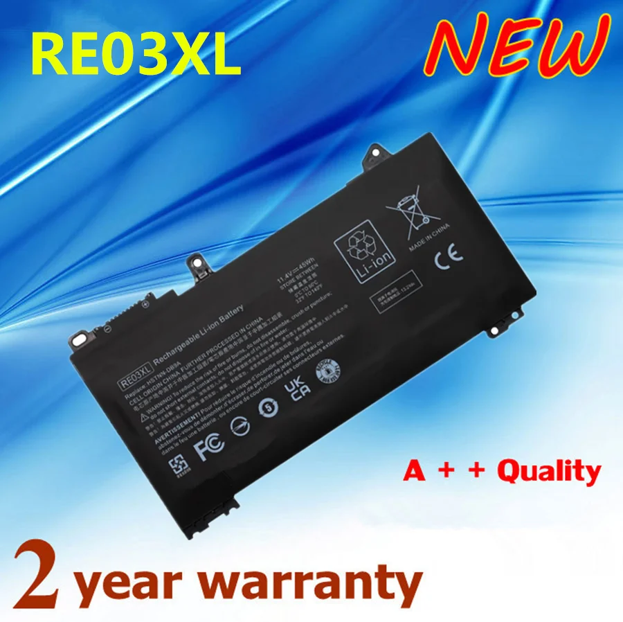 

RE03XL HSTNN-DB9N HSTNN-UB7R L32407-2B1 L3240 Laptop Battery For HP ProBook 430 440 445 450 455 G6 Serie