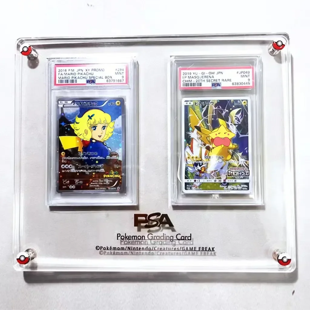 PTCG  Yu-Gi-Oh Pokemon Rating Card Brick Sports Trading Card High Transparent Thickened Acrylic Display Stand No Card