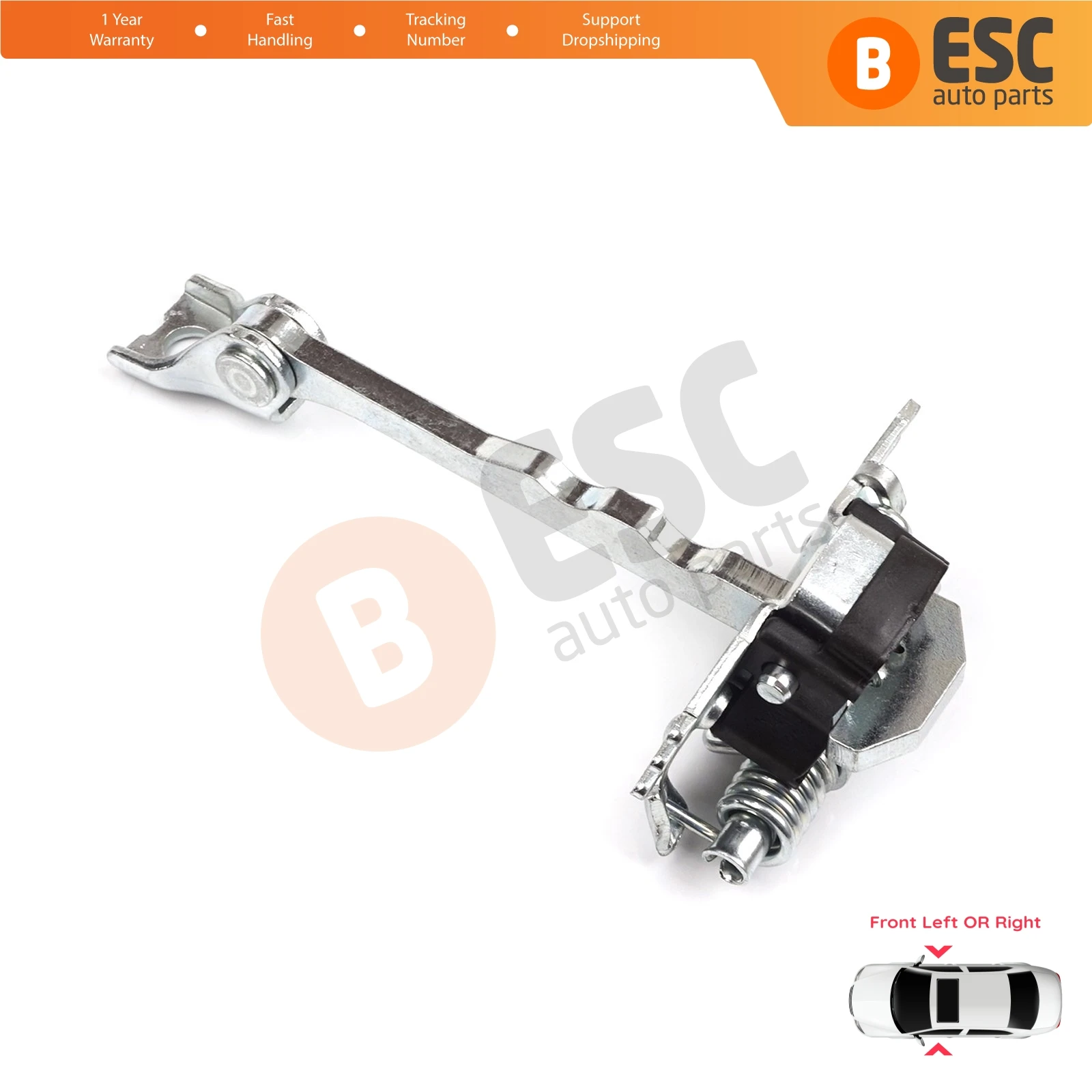 EDP1261 Front Left or Right Door Catch Hinge Brake Stop Check Strap Limiter 804310008R for Renault Scenic MK3 JZ0/1 2009-2016