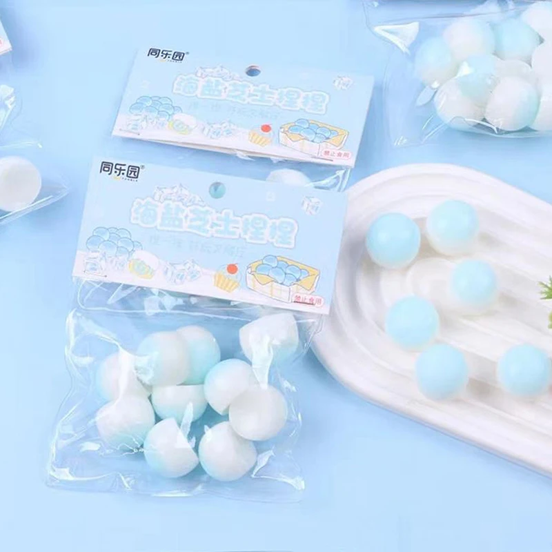 Jouet mignon de décompression de pincement de boule de pêche de fromage de sel de mer de simulation de dessin animé pour des enfants, libération souligné, presser, rebond lent, jouets d'aération