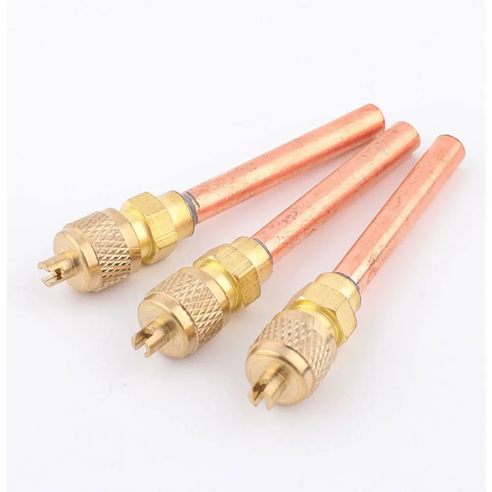 1/4'' Service Valve Thickness 0.6MM 63/120MM Air Conditioner Refrigeration Access Valve Strong Core AC