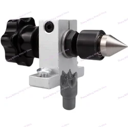 Retractable Tailstock Top Woodworking Lathe Rotary Thimble Tailstock DIY Bead Machine Rotary Thimble