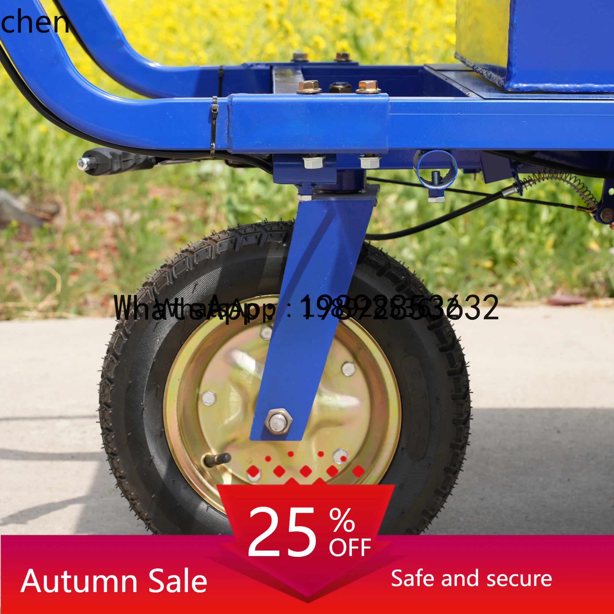 X8  three-wheeled trolley mountain climbing bus agricultural tricycle high-horsepower dump truck living room decoration