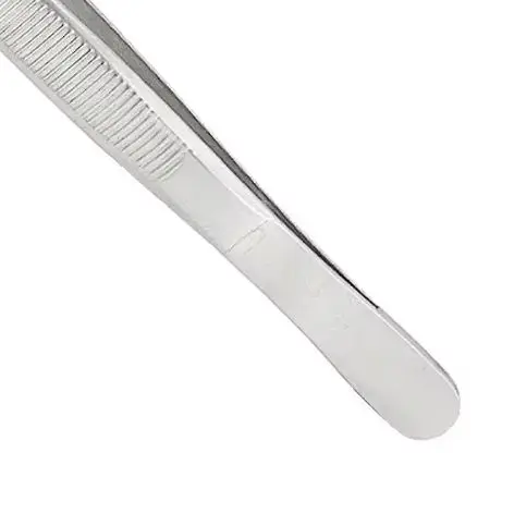 

1 шт., стоматологический хлопковый пинцет из нержавеющей стали, хирургический зубчатый изогнутый пинцет, хлопковый зажим, щипцы, хирургический инструмент