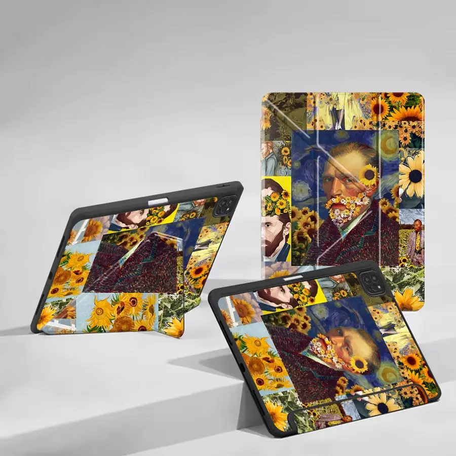 Tablet Case For iPad Mini 6 7 Pro 11th 10th 9th 8th 7th 12.9inch Pro 2025 Air 4 5 M3 M2 1 2 M4 11inch Holder Cover Van Gogh's
