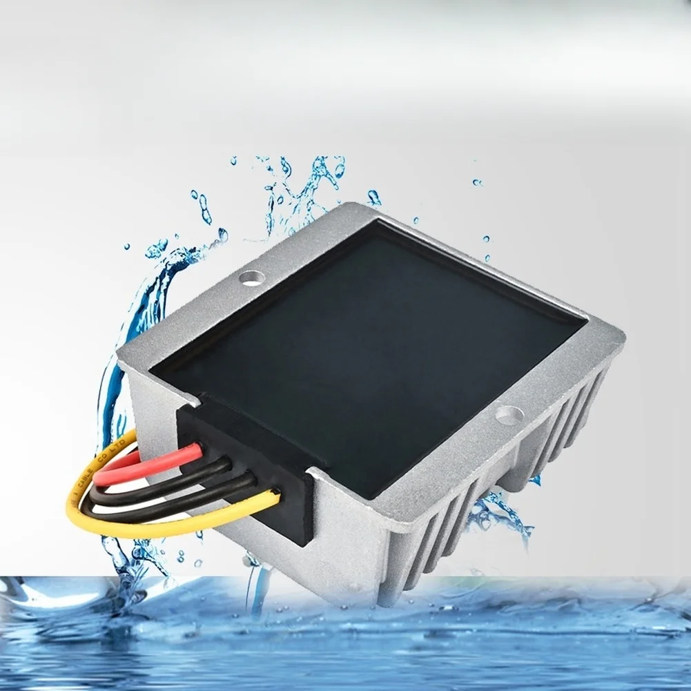 12V 24V To 48V DC DC Boost Converter Voltage Regulator 5A Metal Case IP68 Waterproof For EV Battery Solar Panel LED Display view 5