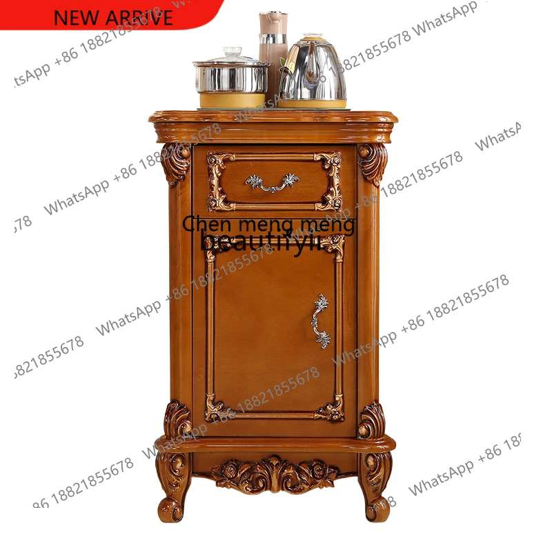 

X Solid Wood Small Tea Cabinet Sideboard Cabinet Living Room Intelligent Tea Machine Kung Fu Coffee Table Storage Water Dispen