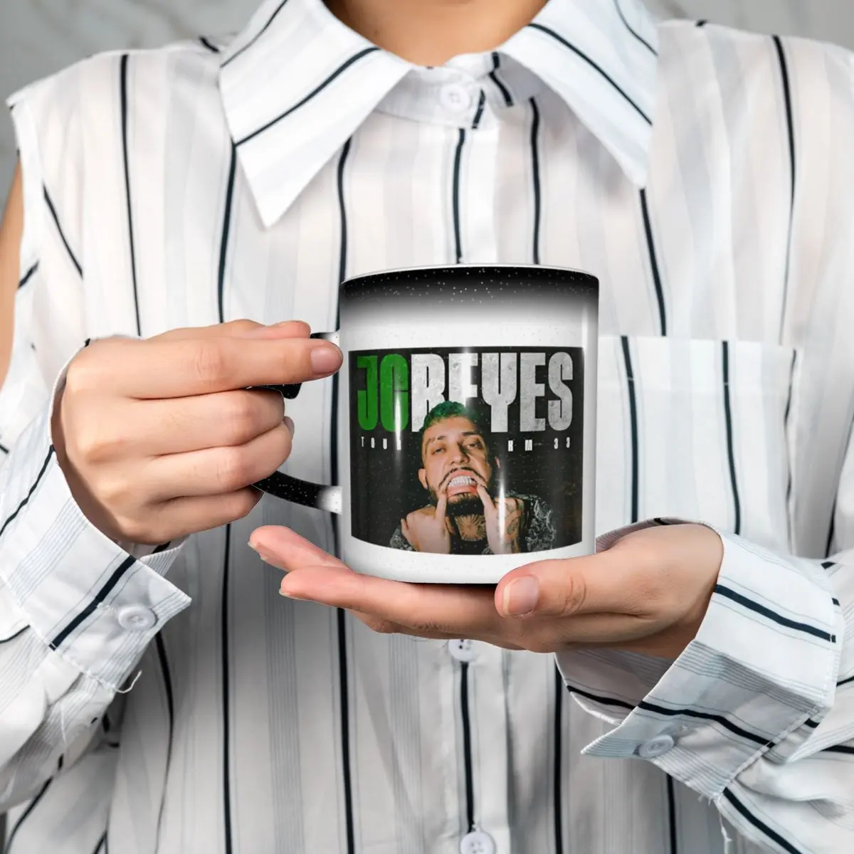 Rapper Jc Reyes Album Tour Graphic Mug Funny Ceramic Coffee Cups Tea Mugs Milk Cup Drinkware Gifts for Woman Man