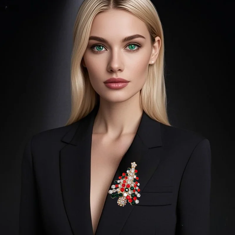 

Рождественский костюм, брошь, женская осенне-зимняя брошь из сплава, корсажная булавка, модная универсальная одежда, сумка, шарф, аксессуары, рождественская брошь