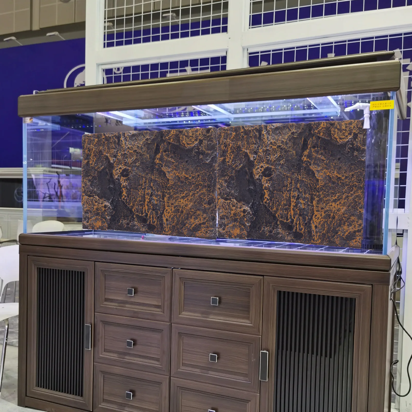 

3D Rock Background Panel For Aquarium Terrarium Lightweight Simulated Landscape Design, Reptile Tank Decorative Board, Fish Tank