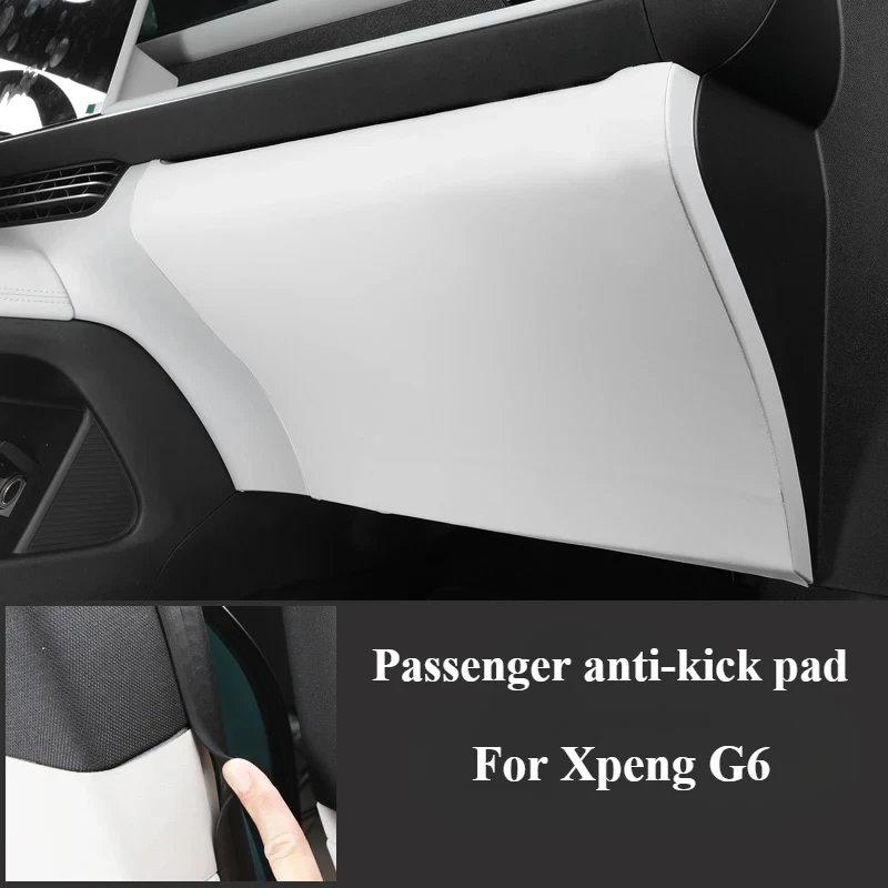 For Xpeng G6 2023 2024 Car Door Anti Kick Pad Sticker Leather Anti-Dirty Car Door Panel Protector For Xiaopeng G6 Accessories